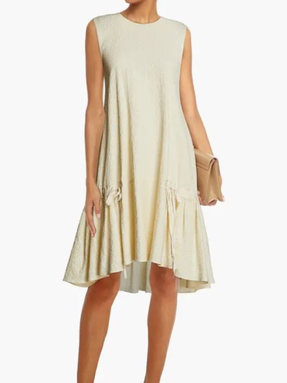 VICTORIA BECKHAM cloque party midi dress